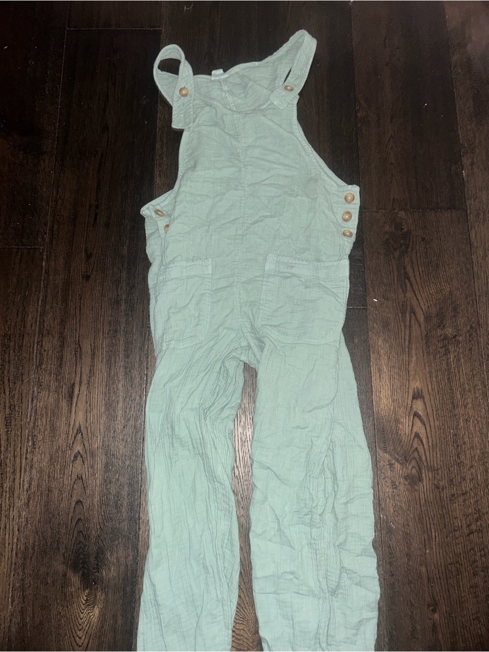 Roxy Light Sage Green Gauze Overalls